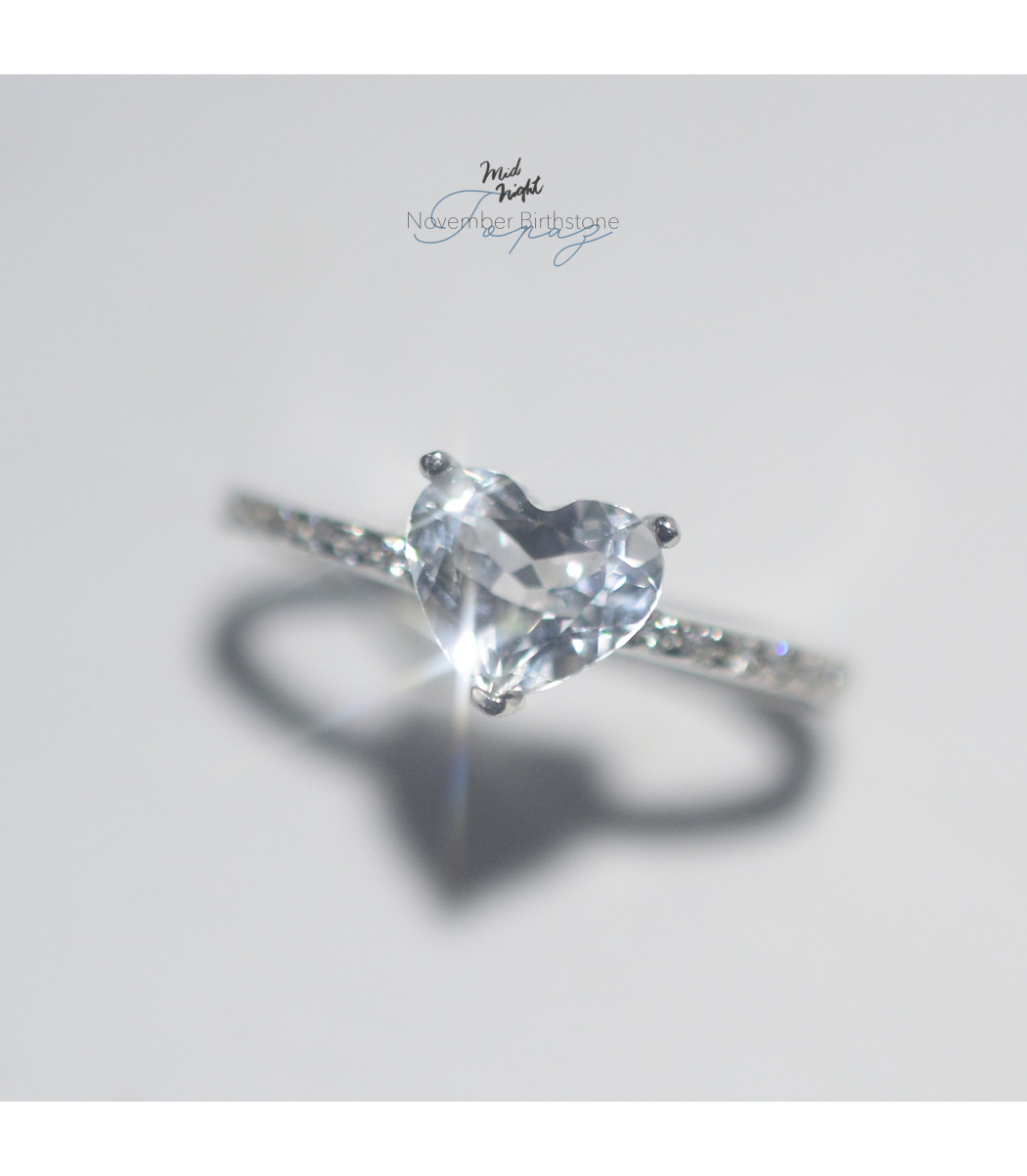 Chapter Thirteen-White Topaz Happy Heart Ring